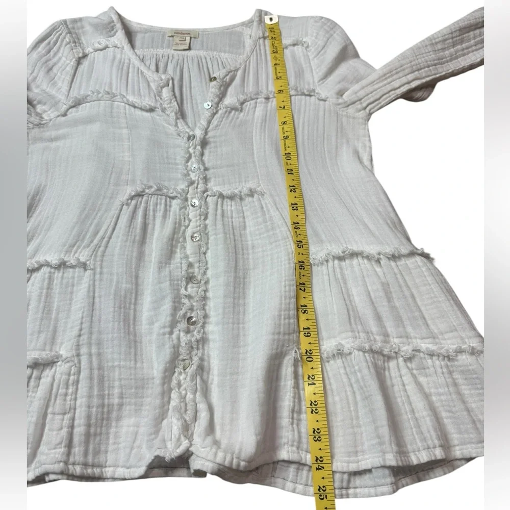 Sundance Cotton Gauze Boho Peasant Top size PM - Picture 7 of 7